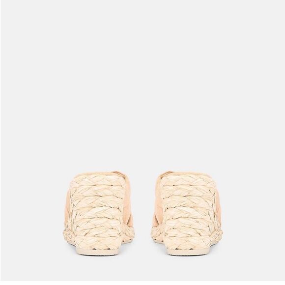 VINCE Women Gilian Suede Wedge Sandal Blonde Size 8M Beige NEW - Picture 3 of 16